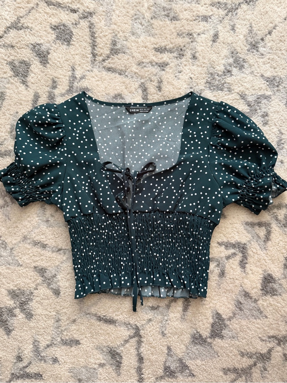 Women’s Polka Dot milkmaid top